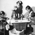 Stubenwagen, Fahrgestell, spielende Kinder